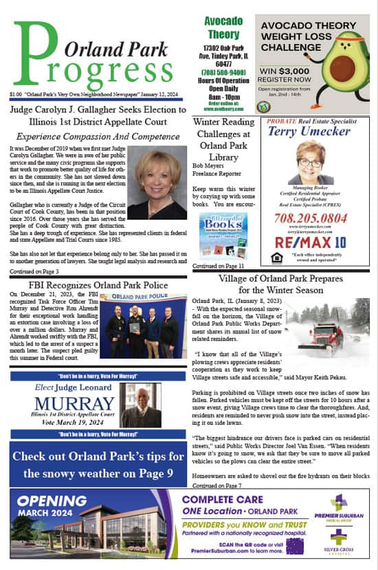 January 12, 2024, Orland Park Progress