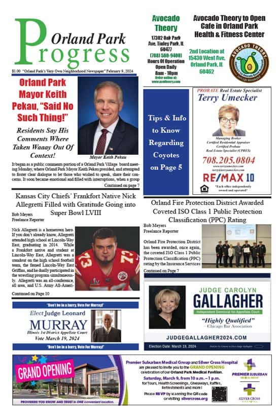 February 9, 2024, Orland Park Progress