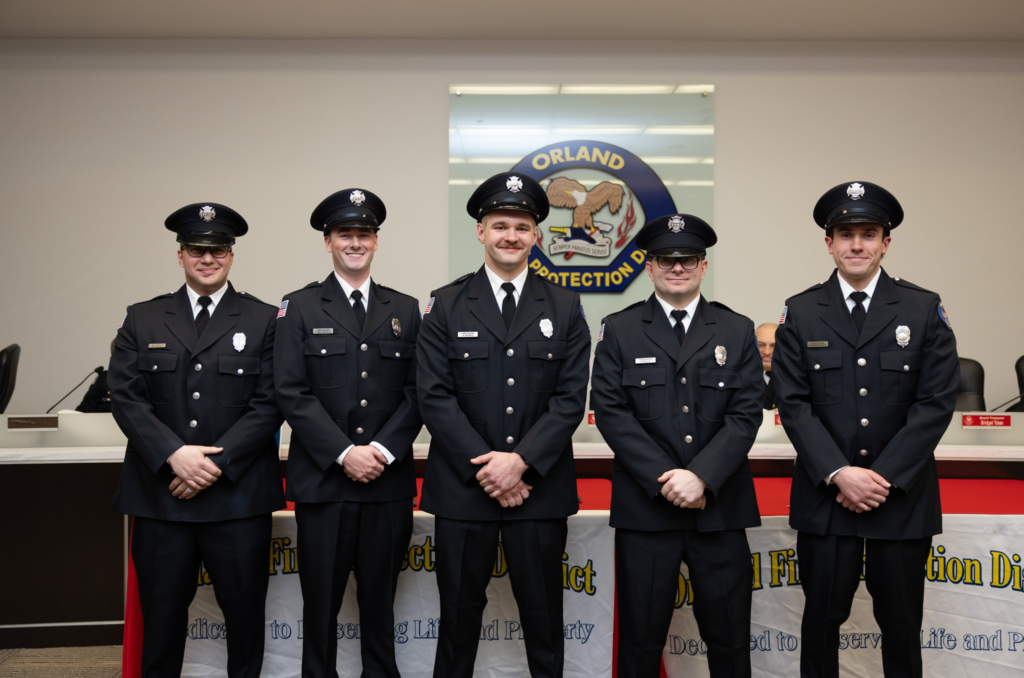 A New Chapter of Service: Orland Fire District Swears In Five Newest ...